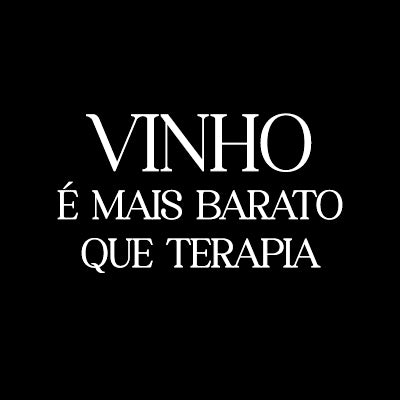 Vinho é mais barato que Terapia