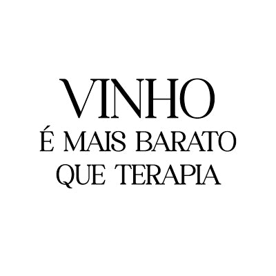 Vinho é mais barato que Terapia
