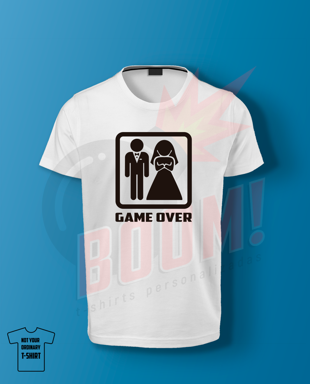 Game Over - BoomTshirtsPersonalizadas.pt