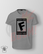 Rated F for Fuck You - BoomTshirtsPersonalizadas.pt