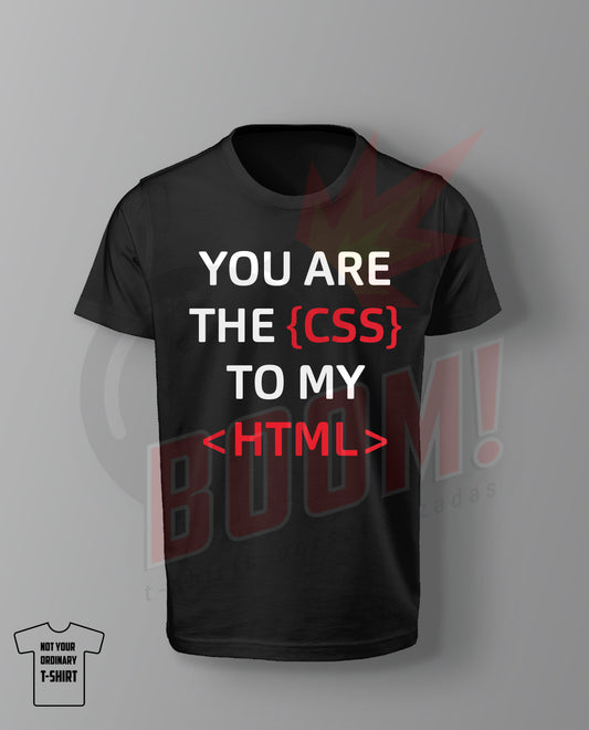 You are the CSS to my HMTL (RED)